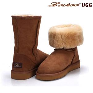 莱客优品 女子中筒雪地靴澳洲绵羊皮毛一体 真皮真毛UGG5825 五色